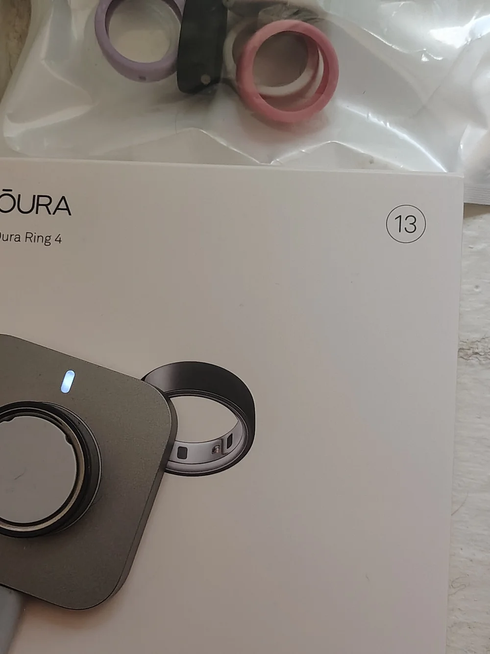 Oura Charging Dock in Gray and Black